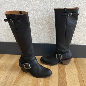 ADRIANA LUNA TALL BUCKLED BOOT